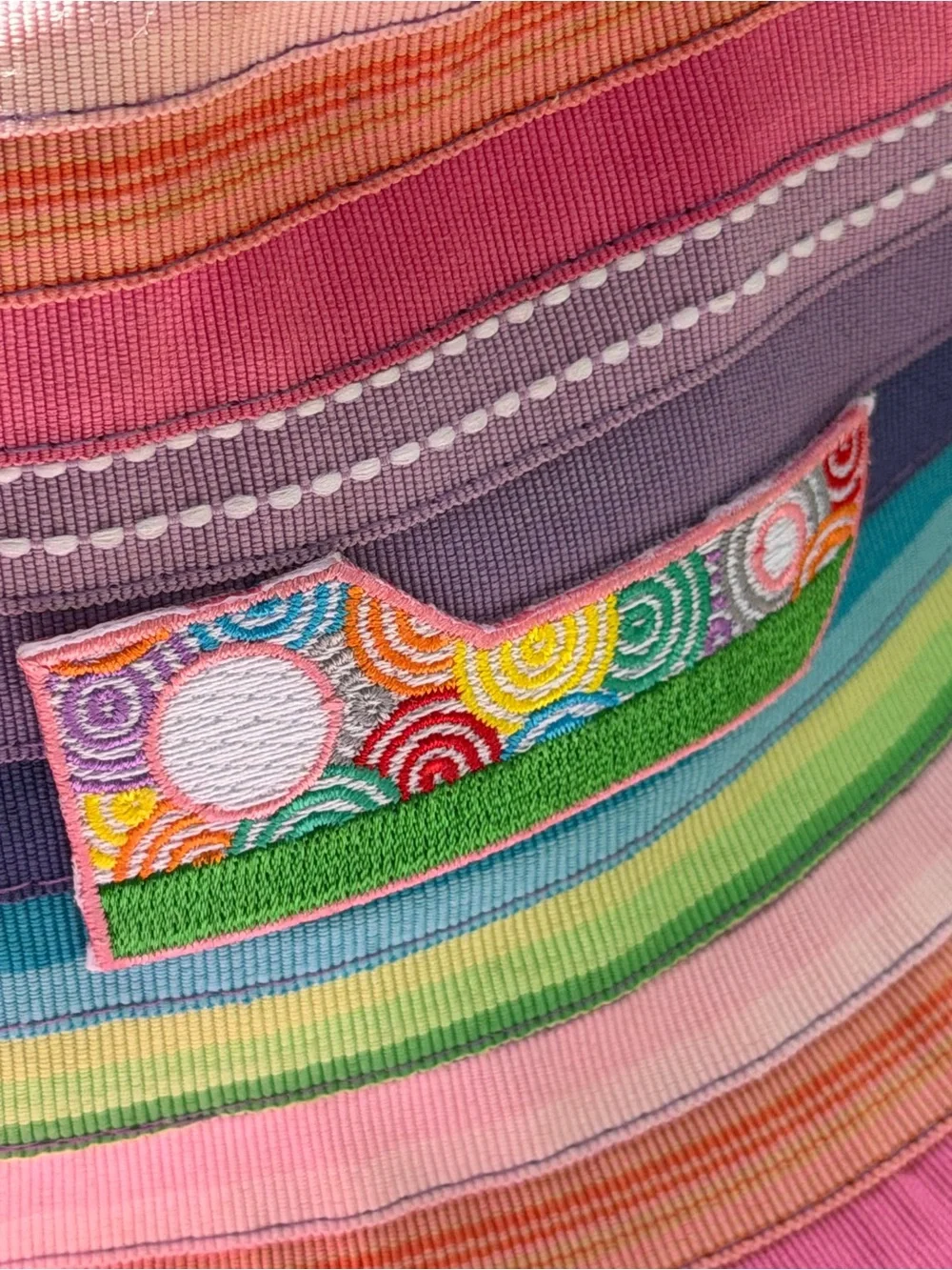 Wallaroo Kids Lids Rainbow Striped Sun Hat - Multicolor